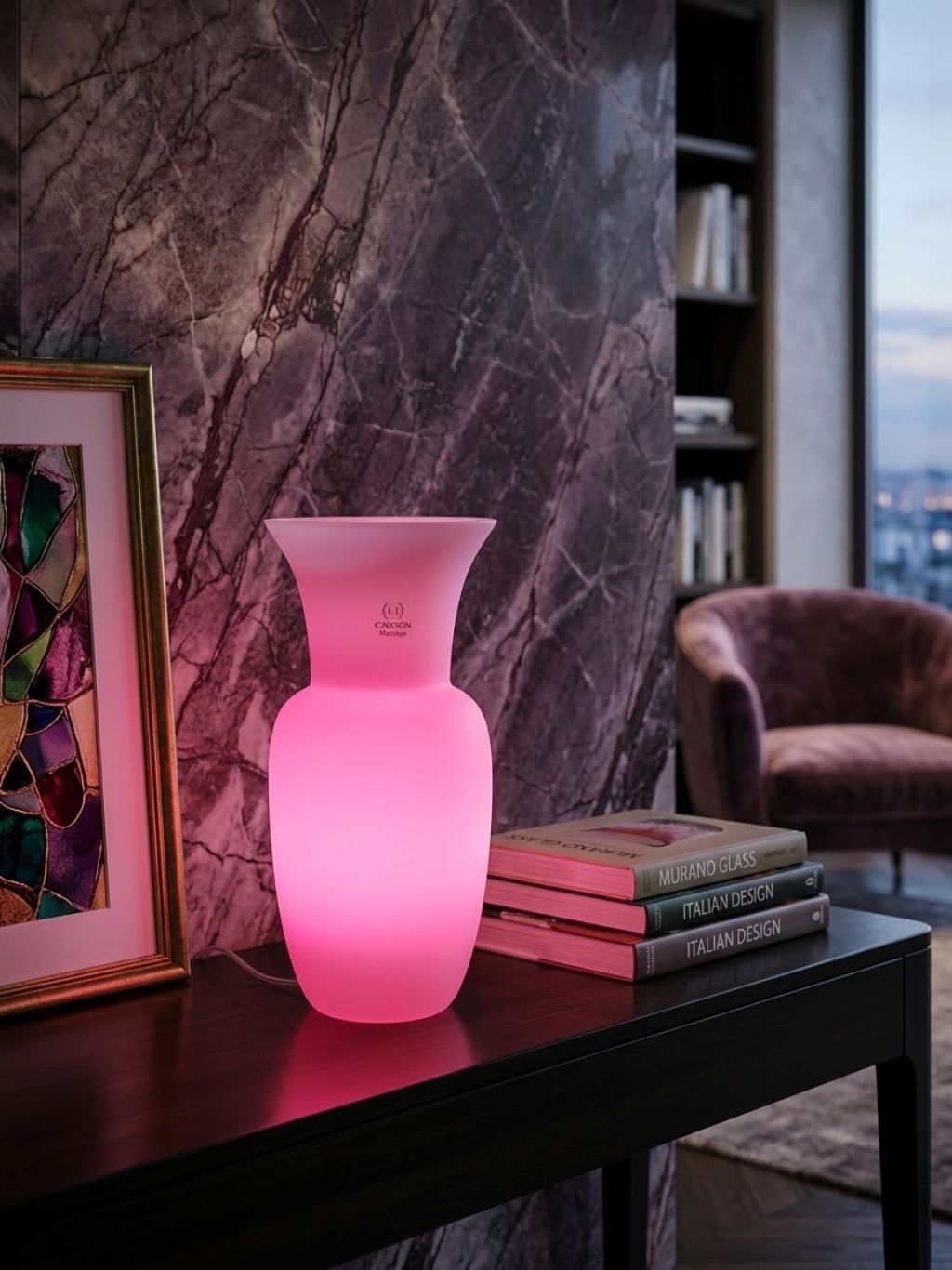 VASO LAMPADA  MAXI OPALINI DI MURANO V.NASON N02T40 BR