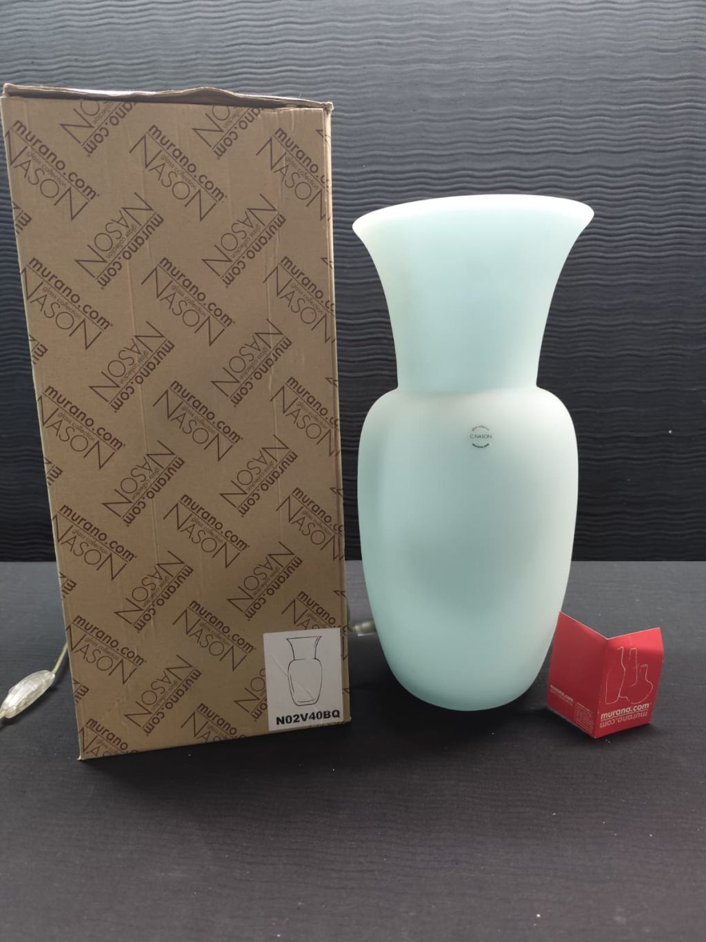 VASO LAMPADA MAXI OPALINI DI MURANO V.NASON N02T40 BQ