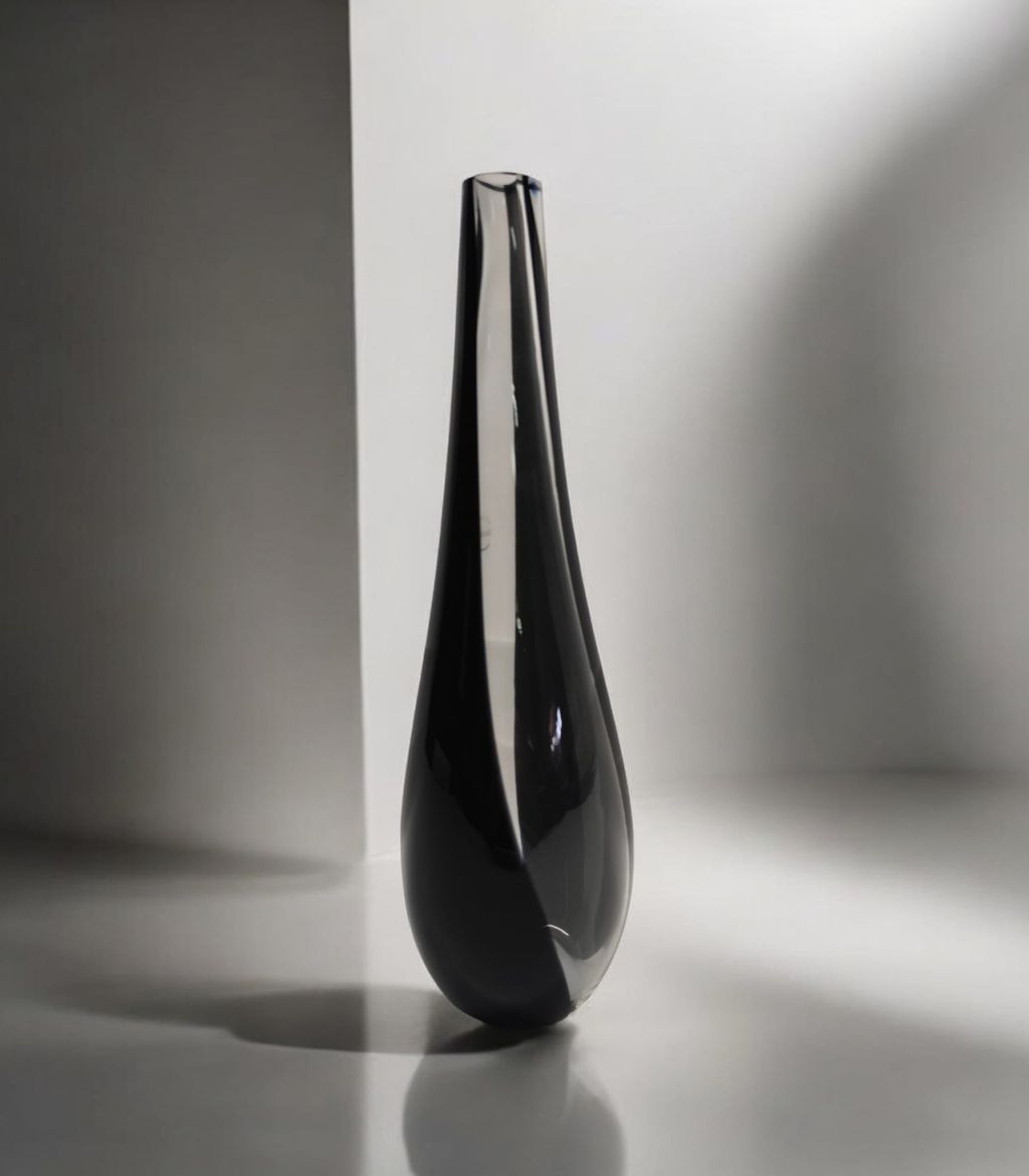 VASO MONO FIORE GOCCIA A FASCIA DI MURANO NASON N17M02 CN