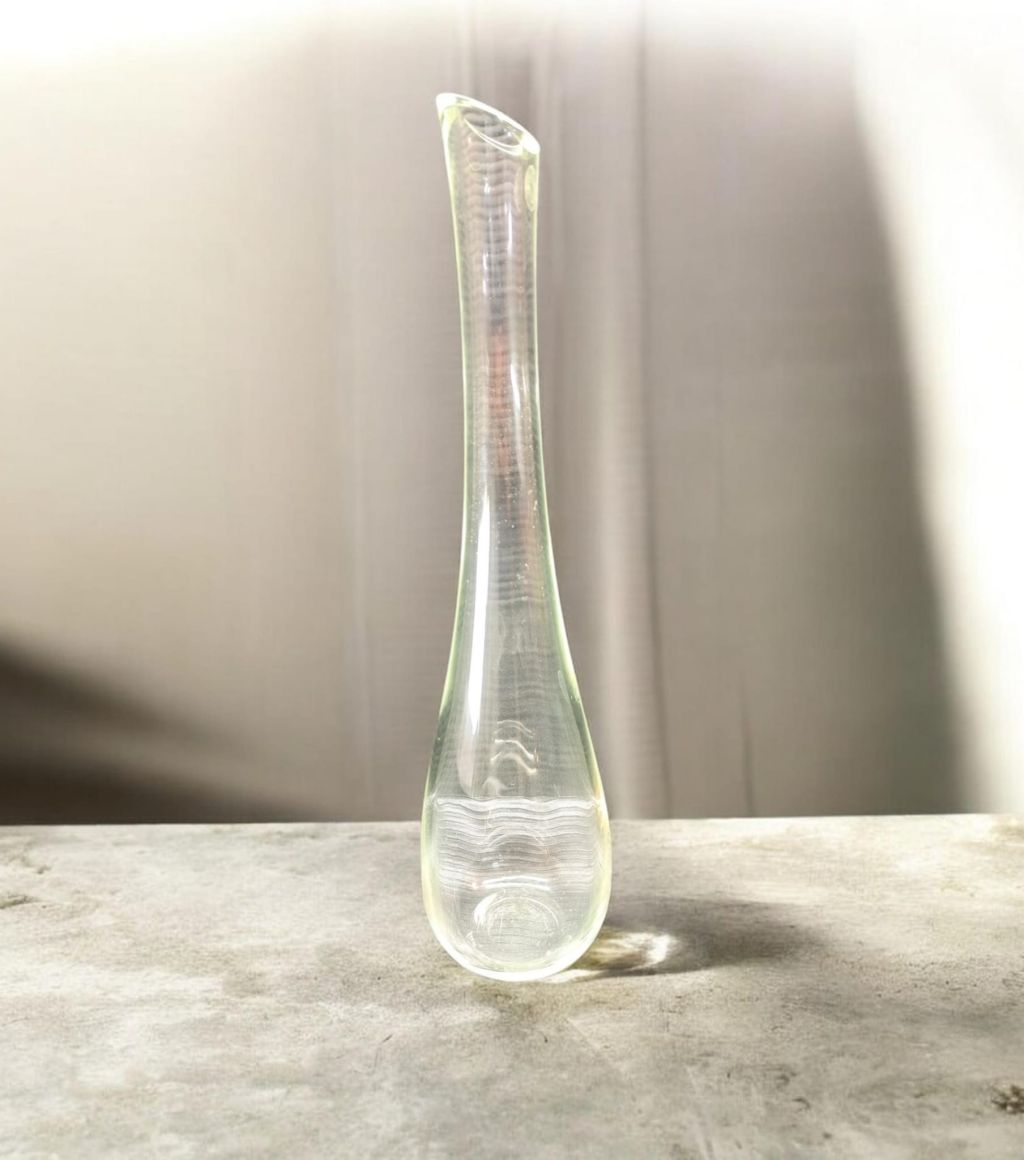 VASO MONO FIORE GOCCIA A FASCIA DI MURANO NASON N17M03 CC